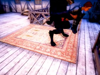 Moonlit Brothel Furry monster werewolf sex in the air