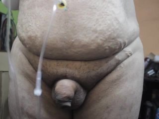 Turning me into a big balloon boy, look at my balls, now they dont need a needle, only expands as I