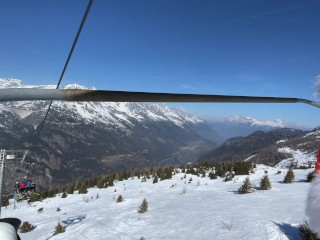 (TEASER) Noisy Bed But Silent Sex At Our Ski Resort Chalet, My BFF's Sleeeping Next Room !