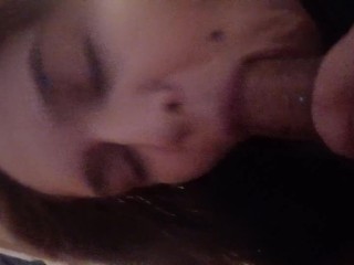 Latina slut chokes on BBC, homies girl sucks the best dick 🍆