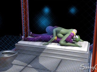 Joker Conjugal Visit from Poison Ivy at Maximum Security Prison - Area 51