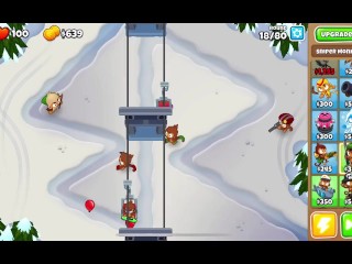 Bloons get fucked in the snow on hard