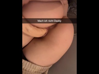 Cheating girlfriend wants to fuck classmate on Snapchat German