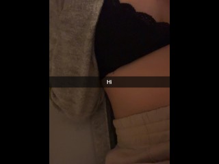 Cheating girlfriend wants to fuck classmate on Snapchat German