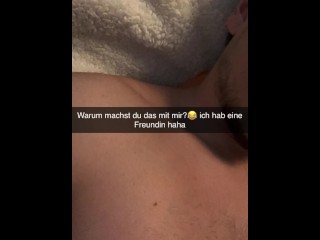 Cheating girlfriend wants to fuck classmate on Snapchat German