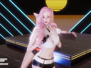 [MMD] GIRL CRUSH - Oppa, Do you Trust Me Sexy Kpop Dance Ahri Seraphine 4K Leauge Of Legends Hentai