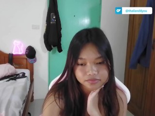 Cute Thai girl puts on a show
