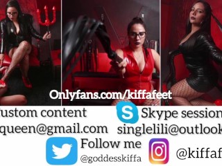 Goddess Kiffa and Mr Pine - Cuck lost bet and had to lick dirty sandals - CUCKOLD - FOOT WORSHIP -