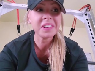 Blonde Personal Trainer Farts Throughout Gym Workout Session - Teaser for Booty Camp Bulking Season