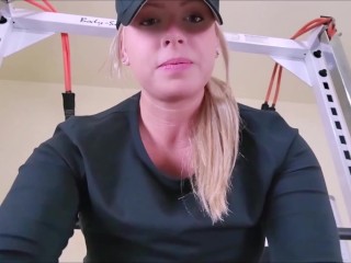 Blonde Personal Trainer Farts Throughout Gym Workout Session - Teaser for Booty Camp Bulking Season