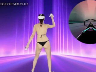 Part 1 of Week 4 - VR Dance Workout. My reaction skill is getting better.