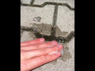 A nice teen's sick and shes hocking coughing gagging and spitting loogies and phlegm almost throw up