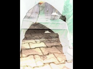 A nice teen's sick and shes hocking coughing gagging and spitting loogies and phlegm almost throw up