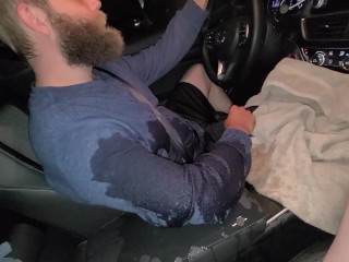 Peeing on hubby while he drives