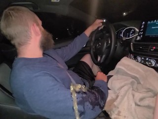 Peeing on hubby while he drives