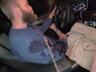 Peeing on hubby while he drives