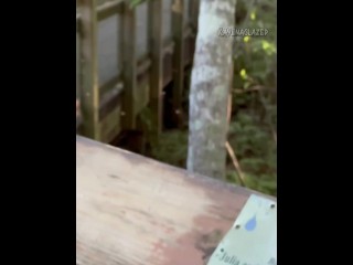 A woman saw me sucking dick so she turned around