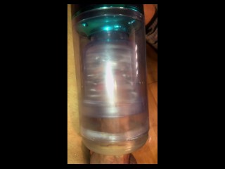 Post orgasm overstimulation😩Sticking my dick in a spinning toy with a dildo in my ass.