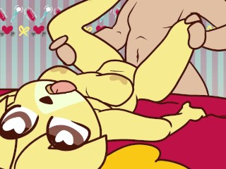 Isabelleis so broke so gets fucked for some bells [animal crossing]