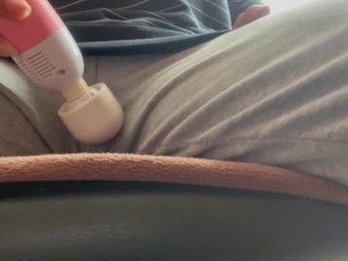 Hentai Busty Japanese MILF!！Masturbation with an massage machine from the morning (^^♪