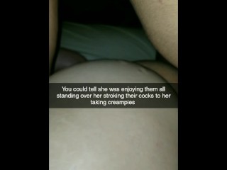 Snapchats of cheating Latina creampied by friend and multiple BBC'S (unprotected)