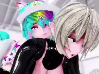 Futa Futanari Anal Gangbang DP Orgy Huge Cumshots 3D Hentai