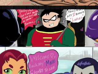 Teen Titans Pt.1 - Robin New Power Big Cock