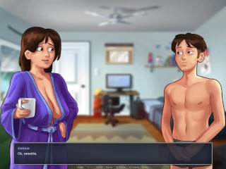 Summertime saga #32 - Handjob in the school bathroom with my friend - Gameplay