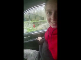 PUBLIC CAR FUCK; Babysitter FUCKS MILF in Van BEFORE WORK !!!!