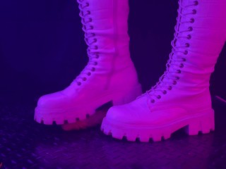 White Snow Boots Cock Crush in 3 POVs - CBT, Bootjob, Trample, Trampling