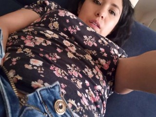 Mexican Nympho Rubs Herself To Orgasm With Her Hand Down Her Jeans