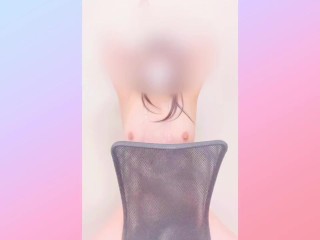 【育乳日記 ＃８】吸引器と玩具でチクニー、腰へこへこしながらイキ狂い