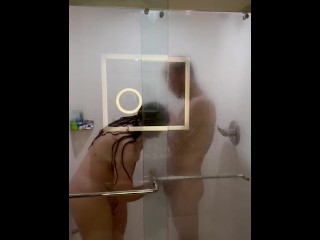 Wife gets bent over and FUCKED in hotel shower