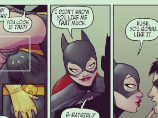 Batgirl loves Robin - she wants it in her ass || Big dick Anal cartoon comic