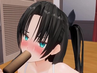 無修正エロアニメ 60fps 凛のボイスで癒しオナサポASMR　オナホ、イヤホン推奨