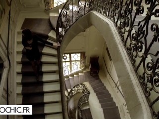 Lovenia Lux handles 2 men in a hard trio