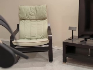 Self spanking with rubber tawse, cane, paddle and hairbrush