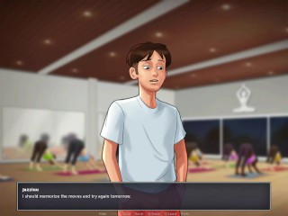 Summertime saga #38 - Rubbing my cock on the yoga teacher - Gameplay