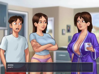 Summertime saga #38 - Rubbing my cock on the yoga teacher - Gameplay