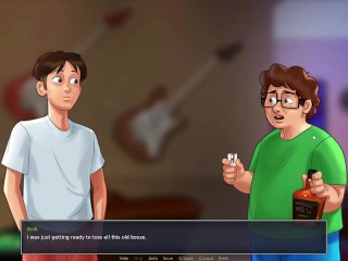 Summertime saga #38 - Rubbing my cock on the yoga teacher - Gameplay