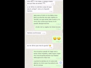Novia de mi Amigo Whatsapp Parte 3 me la Cogi Sin Condon
