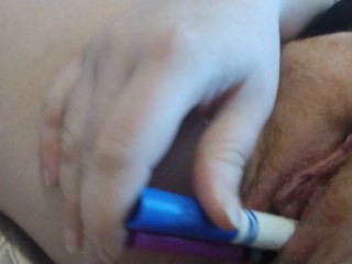 Virgin Masturbating with markers