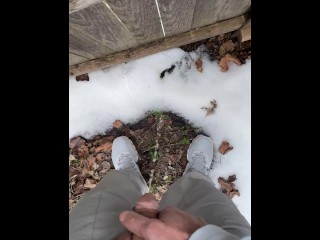 pissing outdoors hope my neighbor sees me hot milf step mom family moaning daytime