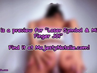 Loser Symbol and Middle Finger JOI - Femdom POV - Petite Domme Humiliation Goddess Femdomme
