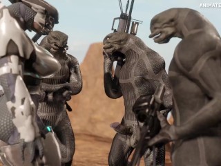 Halo Elite Hyper Muscle Growth Animation