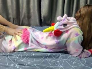 Stepbrother fucks me while I watch anime