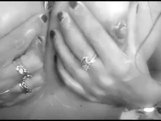 Big tits rubbed down