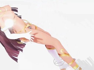 Ramesses II Kawaii Strike Hentai Undress Dancing Egyptian Girl Model MMD 3D White Bangles