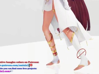 Ramesses II Kawaii Strike Hentai Undress Dancing Egyptian Girl Model MMD 3D White Bangles