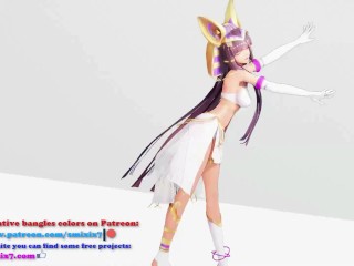 Ramesses II Kawaii Strike Hentai Undress Dancing Egyptian Girl Model MMD 3D White Bangles